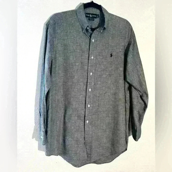 Ralph Lauren Button Down Shirt Size 15.5 32/33 Yarnmouth 100% Cotton - Picture 3 of 5